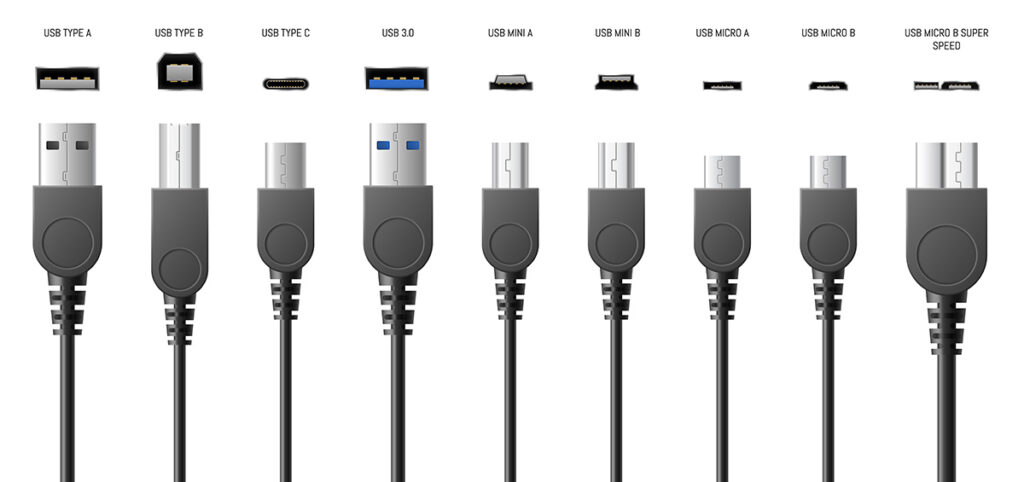 Quels sont les différents types de câbles USB