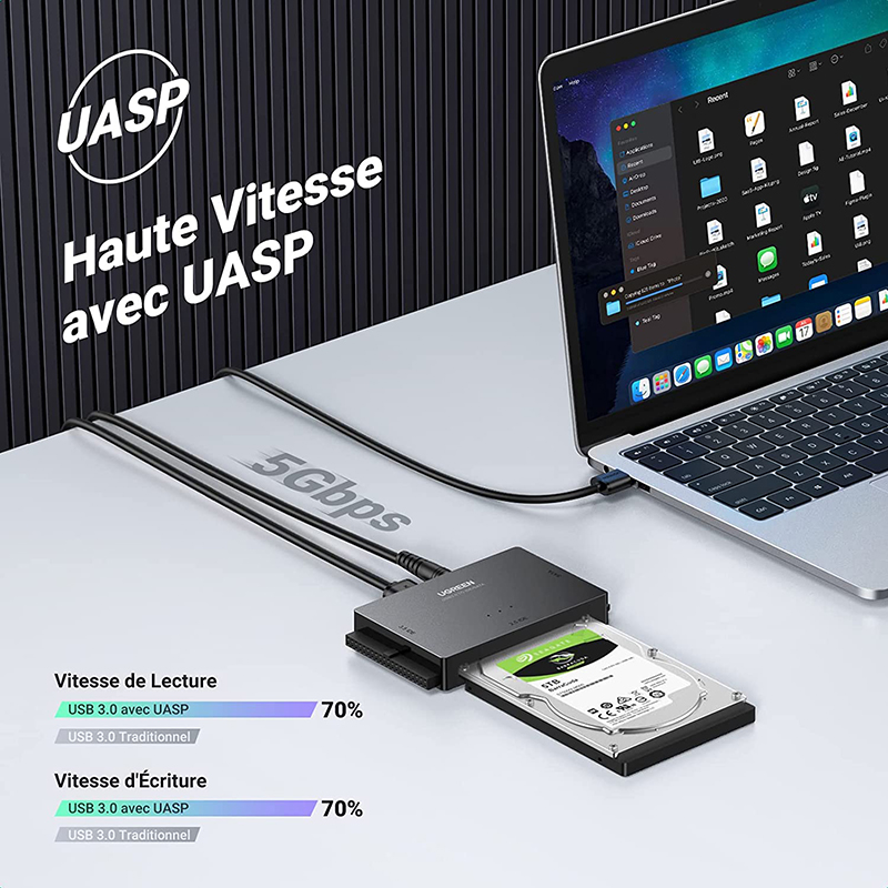 test et avis Adaptateur Disque Dur IDE SATA USB 3.0 UGREEN