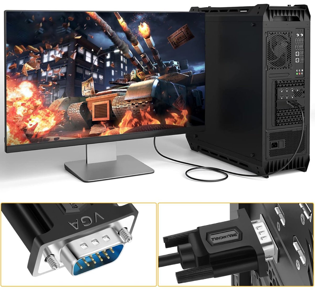 Caractéristiques Techniques Clés du SHULIANCABLE Câble VGA 5m
