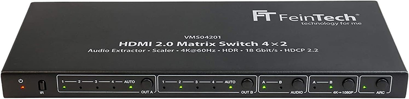 Avant Avis FeinTech VMS04201 Commutateur HDMI Matrix 4x2 Le Test Complet pour Savoir s'il Faut l'Acheter