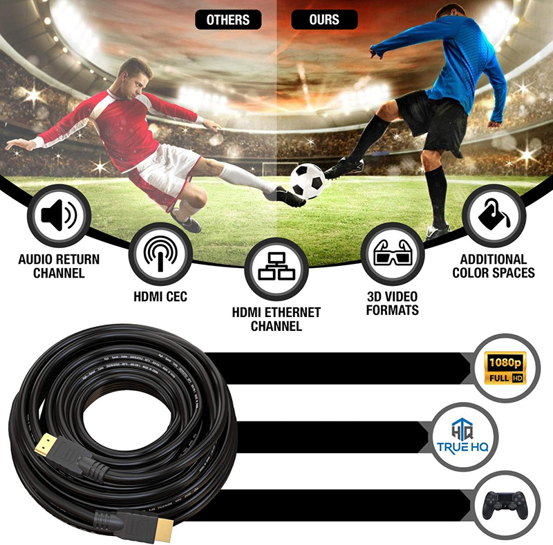 Detail - Avis True HQ Câble HDMI 30M v1.4 - Le Test Complet pour Savoir s'il Faut l'Acheter