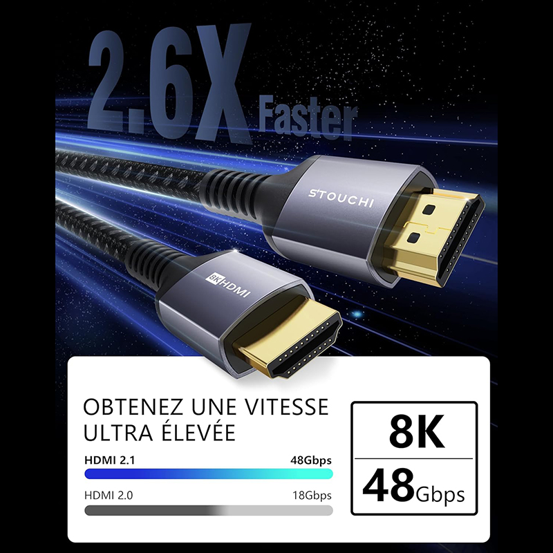 Details Avis - Stouchi Câble HDMI 1.2m Le Test Complet pour Savoir s'il Faut l'Acheter
