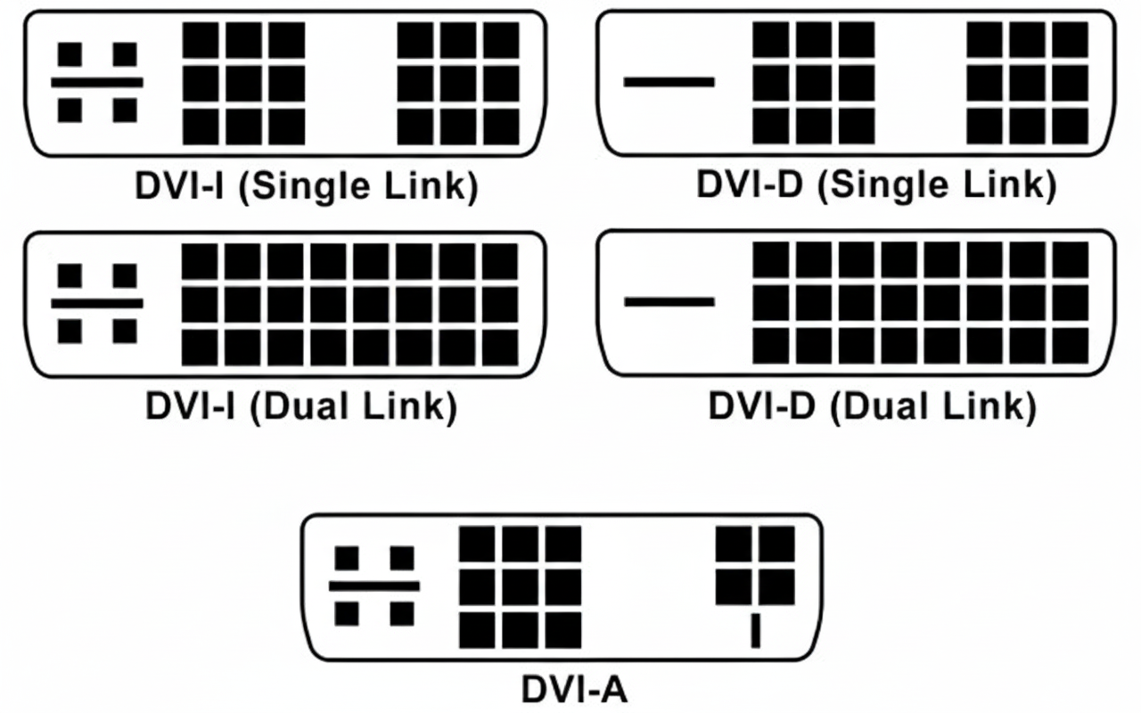 L'Architecture du DVI-D Une plongée au cœur du signal numérique - La Couche Physique DVI-A, DVI-I et DVI-D